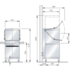 MÁY RỬA CHÉN MEIKO UPSTER H500
