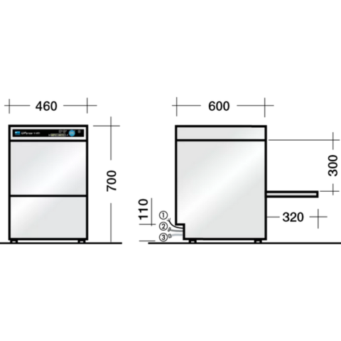 MÁY RỬA LY MEIKO UPSTER U400