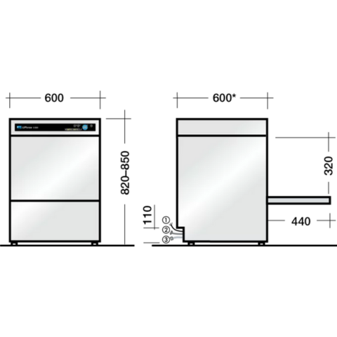 MÁY RỬA CHÉN MEIKO UPSTER U500