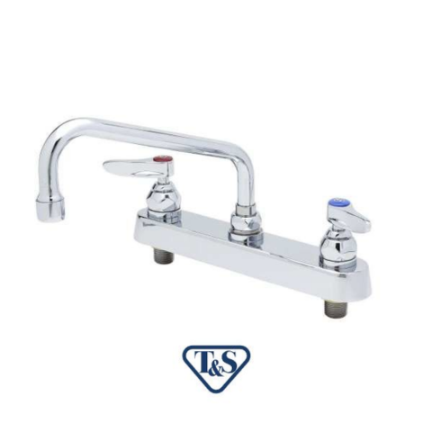 VÒI CHẬU 10″ GẮN MẶT BÀN, NÓNG LẠNH T&S B-1122