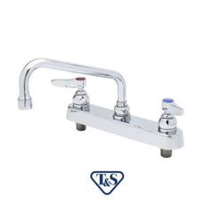 VÒI CHẬU 10″ GẮN MẶT BÀN, NÓNG LẠNH T&S B-1122