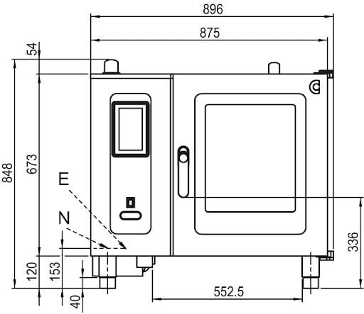LÒ HẤP NƯỚNG ĐA NĂNG 6 KHAY CONVOTHERM  Cmx eT 6.10 ES