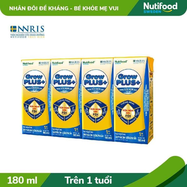 Nutifood GrowPLUS+ Sữa Non Tăng Đề Kháng 180ml