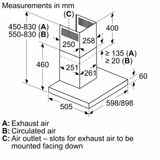  Máy hút mùi dạng chữ T Bosch DWB97BK61T - Series 4 (90cm) 
