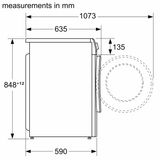  Máy giặt sấy Bosch WNA14400SG 9/6kg, 1400 vòng/phút - Series 4 