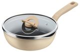  Chảo nồi có nắp đa năng 3 trong 1 - 22cm, vanilla (vàng nhạt) 