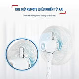  Quạt đứng TEFAL TB Silence Plus VH689990 - Trắng Cánh Xanh 