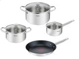  Bộ nồi chảo Inox cao cấp Tefal Cook Eat B922S784 (16, 20, 24, 28cm) 