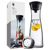  Bình Đựng Nước Thuỷ Tinh Wmf Basic 1L Nắp Đen Inox 