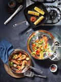  Chảo Sâu Lòng Wmf Wok Mit Glasdeckel 07.3947.6380 Size 28cm 