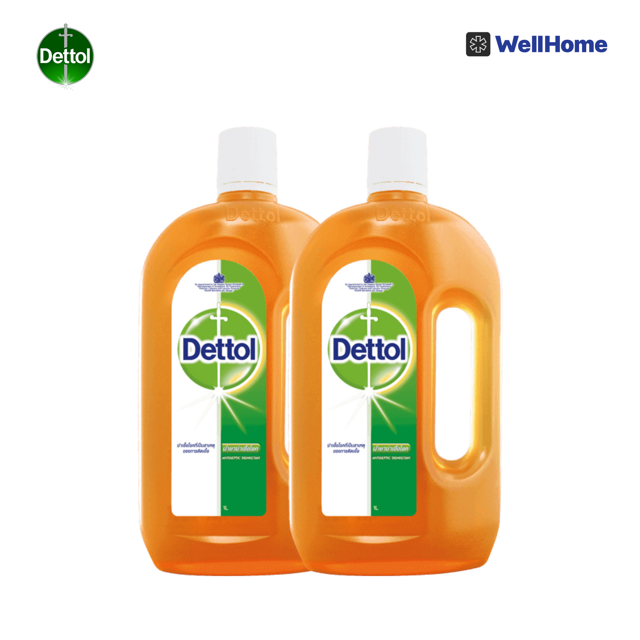  Combo 02 chai dung dịch diệt khuẩn khử mùi đa năng Dettol, 1L/chai 