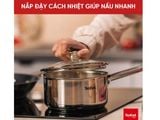  Bộ nồi chảo Inox cao cấp Tefal Cook Eat B922S784 (16, 20, 24, 28cm) 