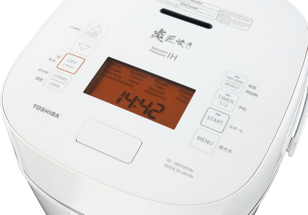  Nồi cơm điện tử cao tần áp suất Toshiba RC-18VXWVN(W) 