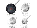  Bộ nồi chảo Inox cao cấp Tefal Cook Eat B922S784 (16, 20, 24, 28cm) 