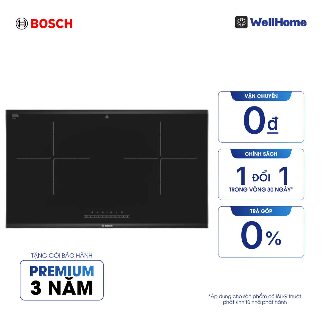  Bếp từ Bosch 2 vùng nấu PPI82560MS - Series 8 (78cm) 
