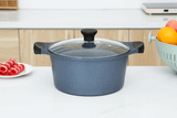  Nồi đúc vân đá xanh Supor DuraRock 24cm, dùng cho bếp từ 