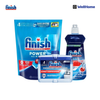  Combo Finish nâng cấp: Túi 100Viên Rửa Bát Finish AllinOne+Nước Làm Bóng Finish 500ml+Dung Dịch Vệ Sinh Máy Finish 250ml 