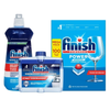  Combo Finish tiện lợi 1: Hộp 100 Viên Rửa Bát Essential + Nước Làm Bóng Finish 500ml +Dung Dịch Vệ Sinh Máy Finish 250ml 