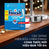  Combo Finish tiện lợi 1: Hộp 100 Viên Rửa Bát Essential + Nước Làm Bóng Finish 500ml +Dung Dịch Vệ Sinh Máy Finish 250ml 