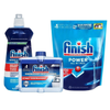  Combo Finish nâng cấp: Túi 100Viên Rửa Bát Finish AllinOne+Nước Làm Bóng Finish 500ml+Dung Dịch Vệ Sinh Máy Finish 250ml 