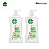  Combo 2 sữa tắm Dettol onzen kháng khuẩn dưỡng ẩm lô hội & bơ 950g 