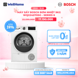  Máy sấy bơm nhiệt 9kg Bosch WQG24570SG - Series 6 