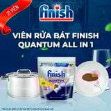  Combo 3 túi Viên Rửa Chén Bát Finish Powerball Quantum 21 viên 