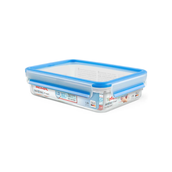  [QUÀ TẶNG, KHÔNG BÁN] Hộp nhựa vuông Tefal Masterseal K3021422 Fresh 1.2L - xanh 
