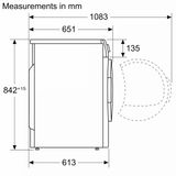  Máy sấy bơm nhiệt Bosch WTH83008SG 8kg - Series 4 