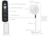  Quạt đứng TEFAL TB Silence Plus VH689690 - Trắng Cánh Trắng 