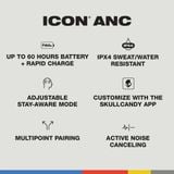  Tai nghe Không dây Chống ồn Skullcandy Icon ANC 