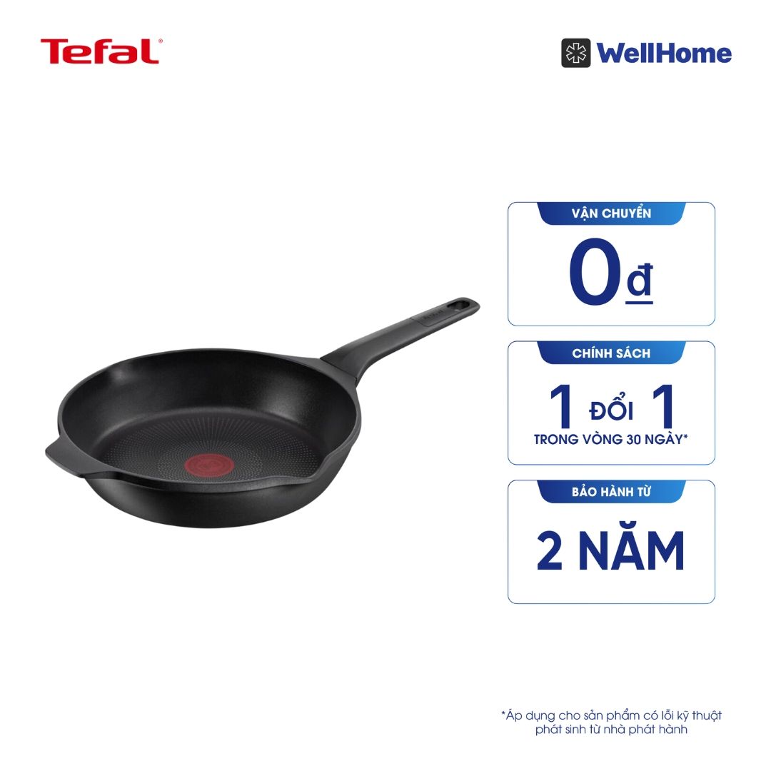  Chảo đúc cao cấp nướng, chiên Tefal Robusto có miệng rót 26cm 