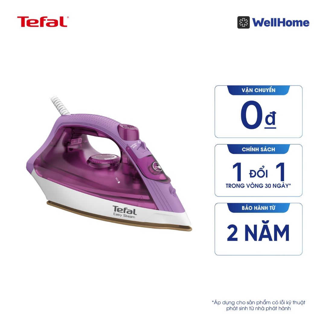  Bàn ủi hơi nước Tefal Easy Steam FV1955E0 - 1400W 