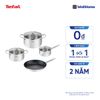  Bộ nồi chảo Inox cao cấp Tefal Cook Eat B922S784 (16, 20, 24, 28cm) 