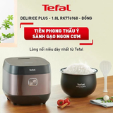  Nồi cơm điện tử Delirice Plus 1.8L RK776968 - Đồng 