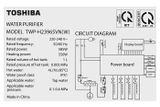  Máy lọc nước nóng nguội RO Toshiba TWP-H2396SVN(W) 
