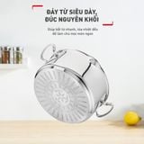  Bộ 3 nồi Tefal Duetto Plus (Quánh 16cm - 1.4L, Nồi 20cm - 2.8L, Nồi 24cm - 4.9L) 