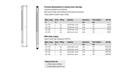 Nhiệt kế thủy tinh cầm tay Ludwig Schneider 64322~64325 (+24~200°C, Scale:1°C)