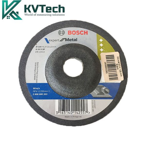 Đá Mài Sắt Bosch 2608600263 (125x6x22.2mm)