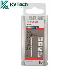 Mũi khoan sắt HSS-G 4mm (Hộp 10 mũi) BOSCH HSS-G 4mm (Hộp 10 mũi)