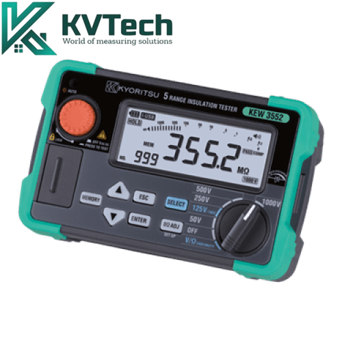 Đồng hồ đo điện trở cách điện  KYORITSU Kew 3552