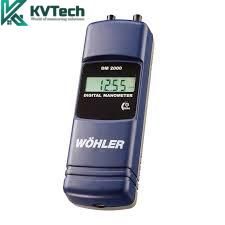 Máy đo áp suất Wöhler  DM 200 (±2 bar / ±2.000 hPa; -20~99 °C; 1.5m vòi Pa)