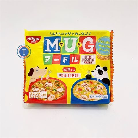  Mì Nissin Mug Vàng Noodle 4Pcs 