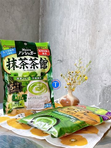  Kẹo Trà Xanh Kanro Milk Tea Candy 72G 