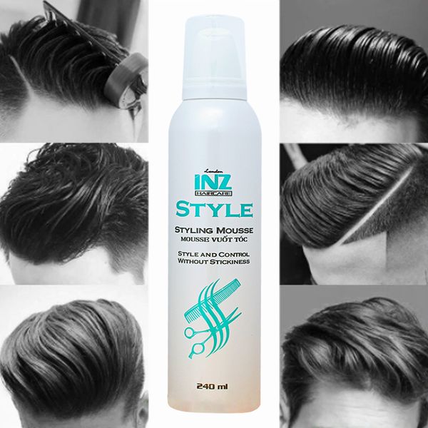 Keo Bọt Mút Mousse INZ 240ML Tạo Kiểu Tóc Chải Tóc
