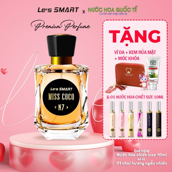 Nước hoa nữ cao cấp Le's SMART MISS COCO N7 50ml (hương tương tự Good Girl)