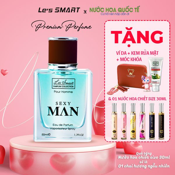 Nước hoa Nam Cao Cấp Le's Smart SEXY MAN 50ml (gốc hương Blue Ocean DUNHILL)