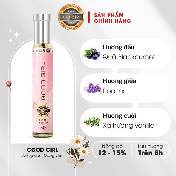 Nước hoa nữ cao cấp KOZIN GOOD GIRL 30ml