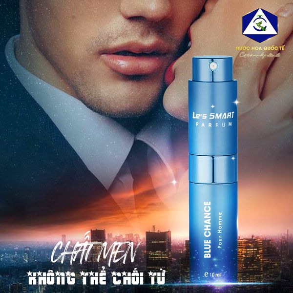 Nước hoa THỎI SON nam cao cấp Le's SMART BLUE CHANCE 10ml (hương tương tự Bleu De Chanel)