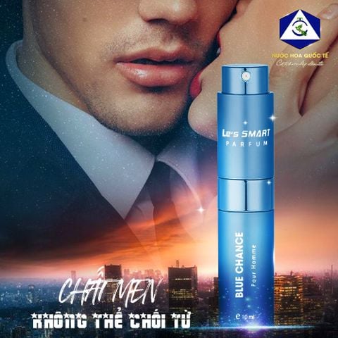 Nước hoa THỎI SON nam cao cấp Le's SMART BLUE CHANCE 10ml (hương tương tự Bleu De Chanel)